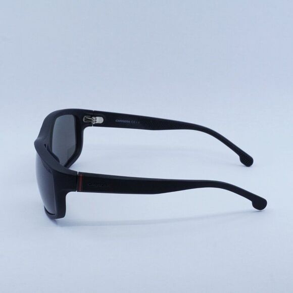 Carrera 8038/S 0003 M9 Sunglasses Matte Black Rectangle Frame, Grey Lenses - Picture 6 of 11